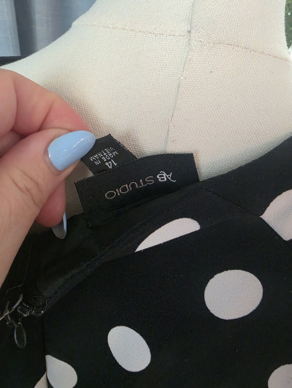 Ab Studio Polk A Dot Dress - Picture 3 of 5